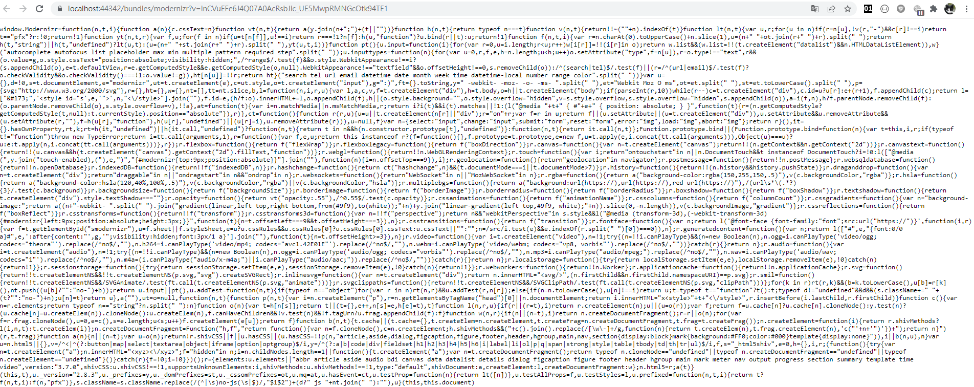 Asp.net MVC微軟範例 modernizr